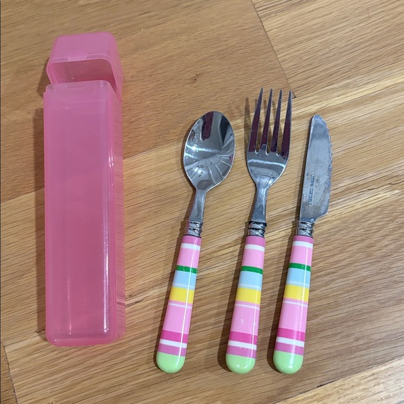Pottery Barn Kids Other - Pottery Barn Kids Utensil Set and Case